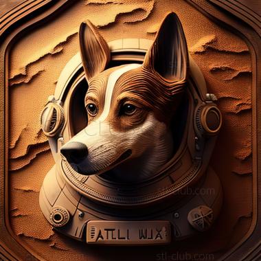 3D model st Laika cosmonaut dog famous animal (STL)